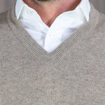 Stone Cashmere Sweater