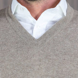 Stone Cashmere Sweater