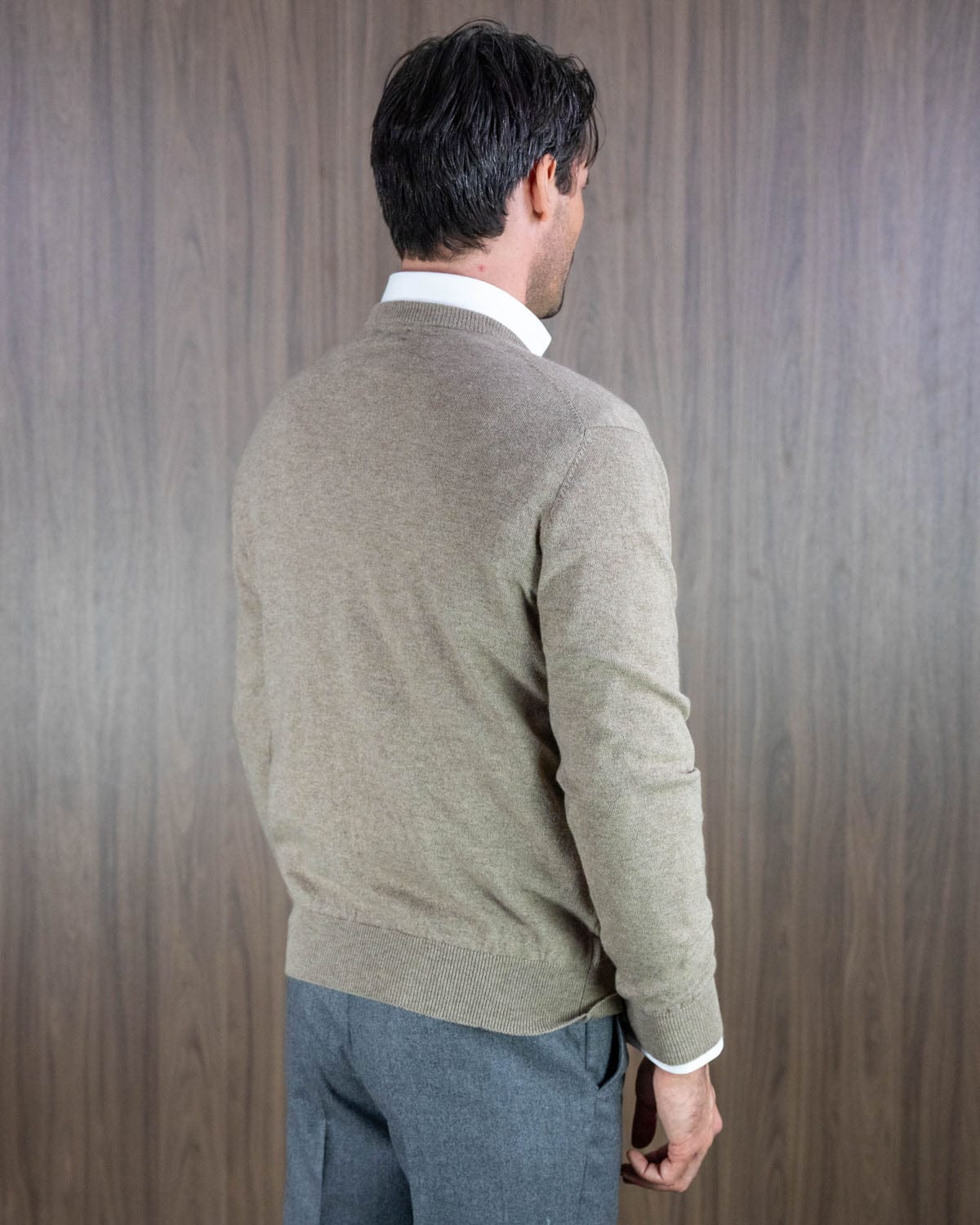 Stone Cashmere Sweater