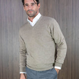 Stone Cashmere Sweater