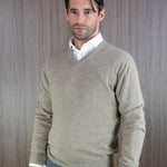 Stone Cashmere Sweater