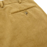 Tan Yellow Cotton Corduroy Trousers