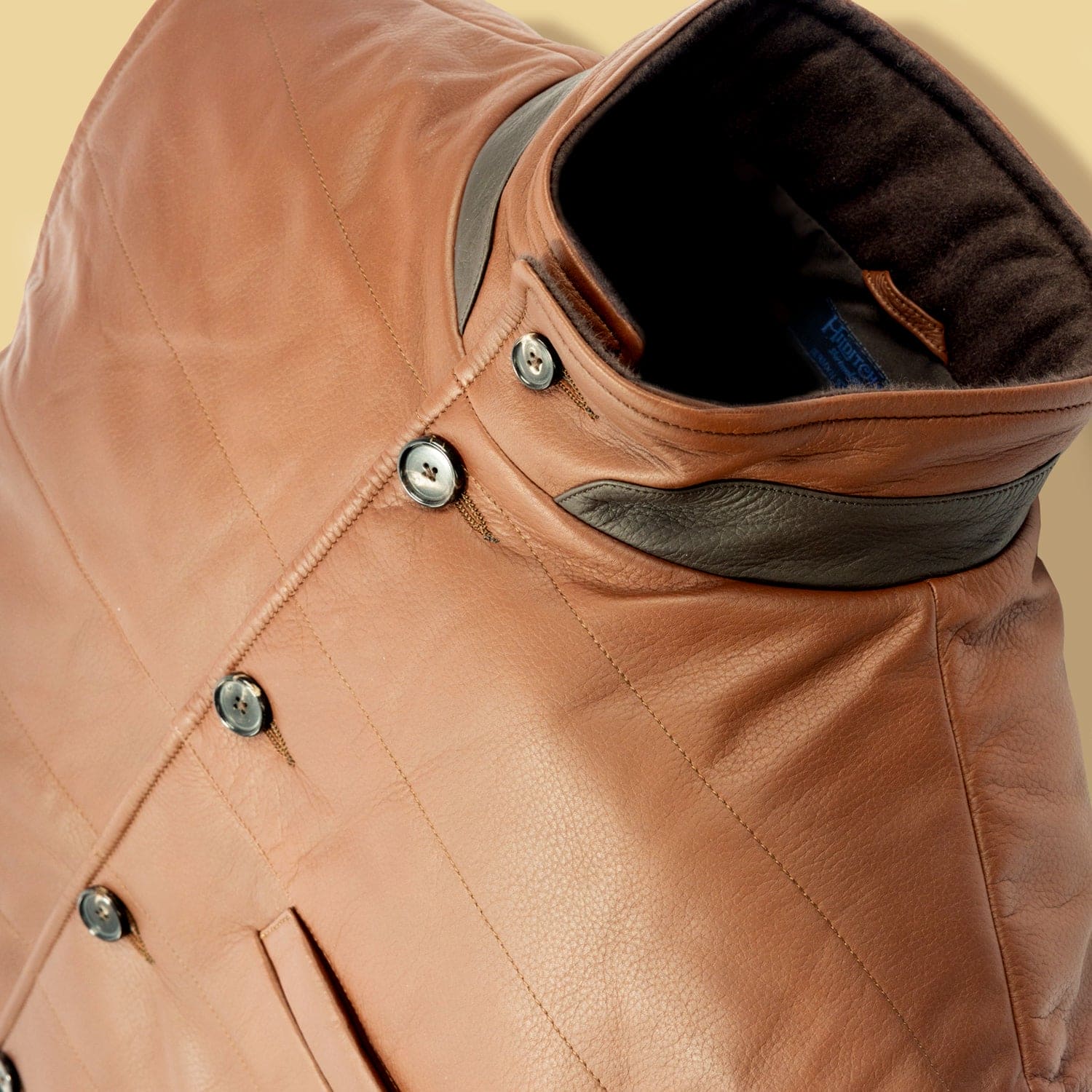 Terra Leather Button-Up Gilet