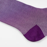 Violet & White Pin Dot Cotton Socks