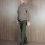Wildebeest Brown Zip Neck 100% Cashmere Sweater